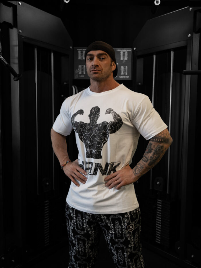 SLIMFIT SİLÜET BASKILI T-SHIRT BEYAZ - Görsel 3