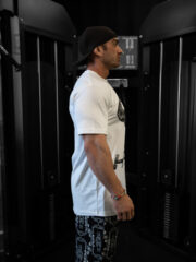 SLIMFIT SİLÜET BASKILI T-SHIRT BEYAZ - Görsel 4