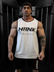 SIFIR KOL REALBODYBUILNG T-SHIRT BEYAZ