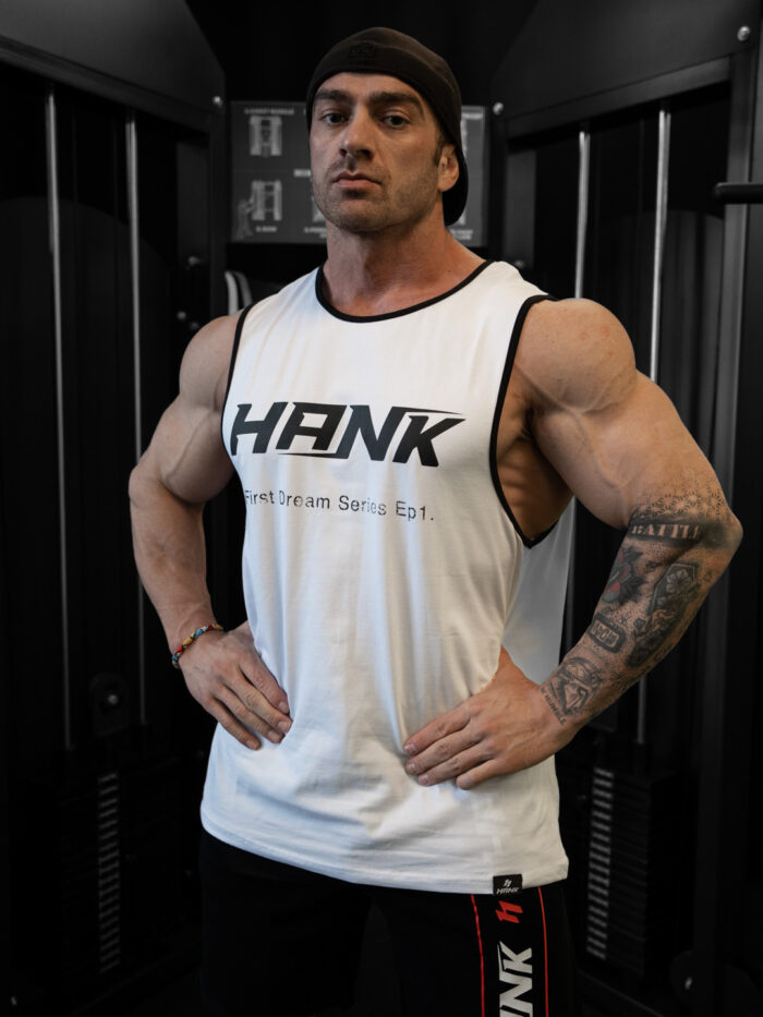 SIFIR KOL REALBODYBUILNG T-SHIRT BEYAZ - Görsel 2