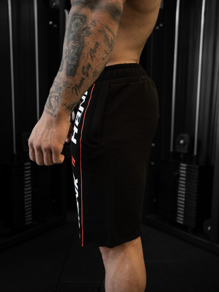 HANK ŞERİT OVERSIZE ŞORT SİYAH - Görsel 3