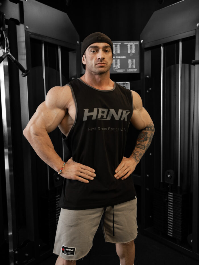 SIFIR KOL REALBODYBUILNG T-SHIRT SİYAH - Görsel 5