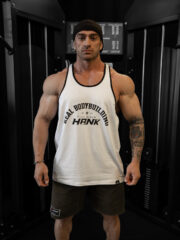 TANK TOP ATLET "REALBODYBUILDING" BEYAZ