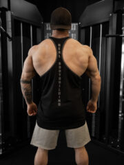 TANK TOP ATLET "REALBODYBUILDING" SİYAH - Görsel 3