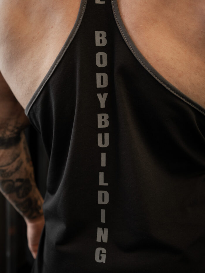 TANK TOP ATLET "REALBODYBUILDING" SİYAH - Görsel 5