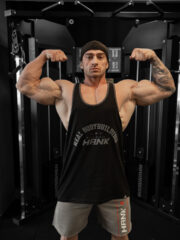 TANK TOP ATLET "REALBODYBUILDING" SİYAH - Görsel 6