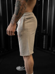 HANK ŞERİT OVERSIZE ŞORT ÇÖL GRİSİ - Görsel 2