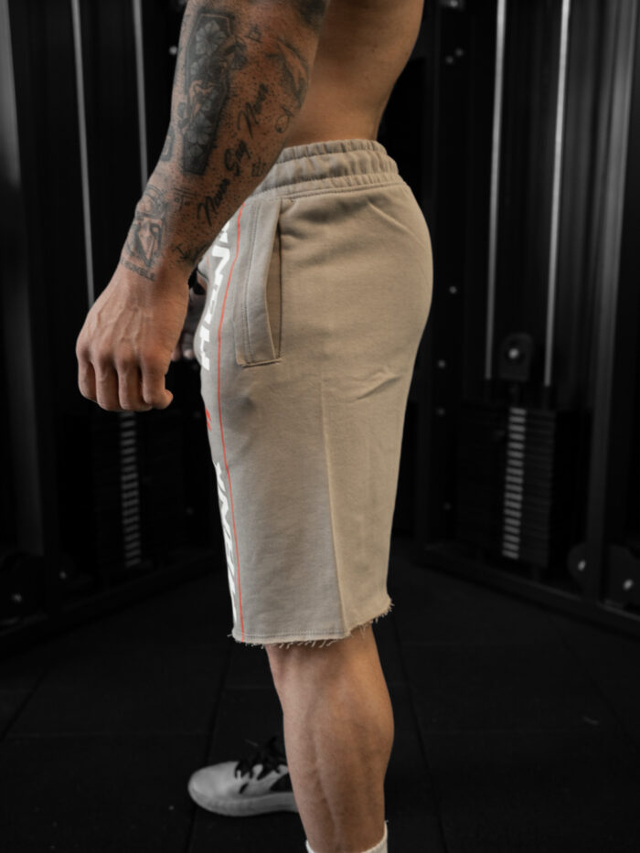 HANK ŞERİT OVERSIZE ŞORT ÇÖL GRİSİ - Görsel 2