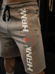 HANK ŞERİT OVERSIZE ŞORT ÇÖL GRİSİ - Görsel 3