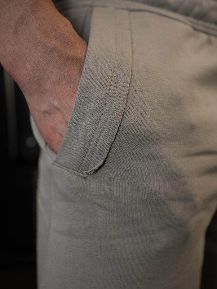 HANK ŞERİT OVERSIZE ŞORT ÇÖL GRİSİ - Görsel 5