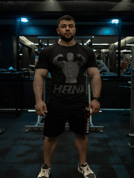 SLIMFIT SİLÜET BASKILI T-SHIRT SİYAH