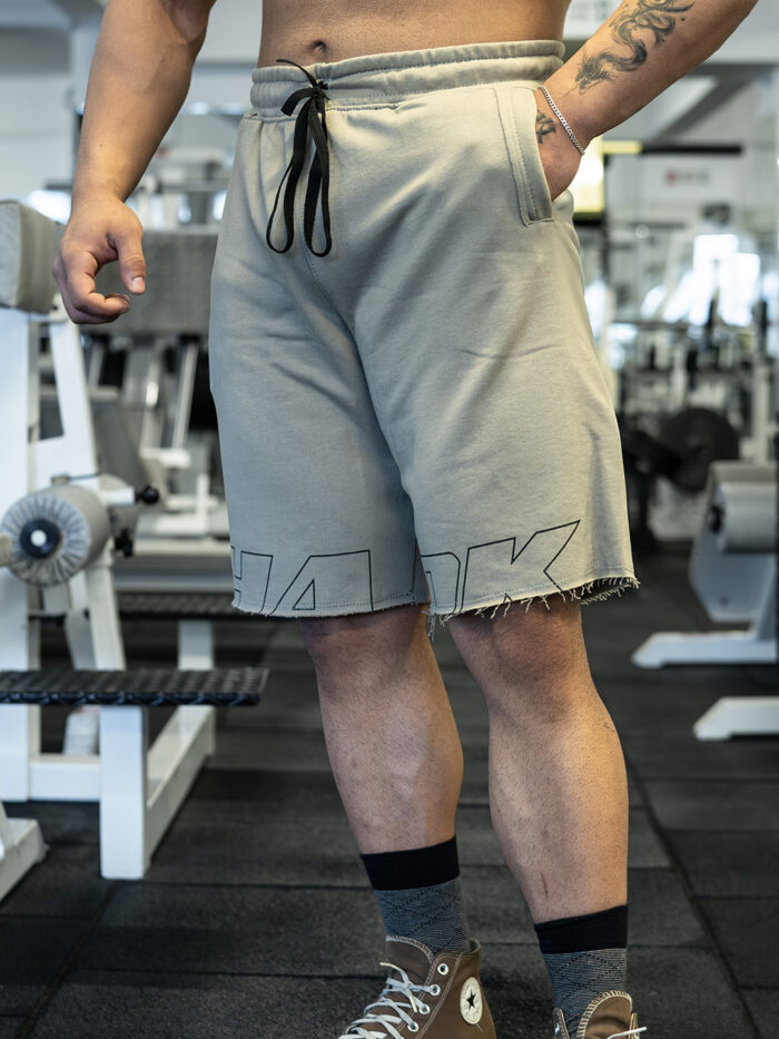 HANK REALBODYBUILDING OVERSIZE ŞORT ÇÖL GRİSİ - Görsel 2