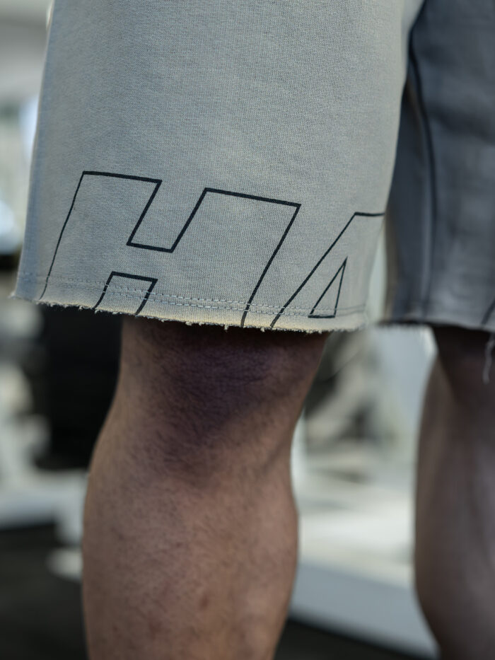 HANK REALBODYBUILDING OVERSIZE ŞORT ÇÖL GRİSİ - Görsel 3