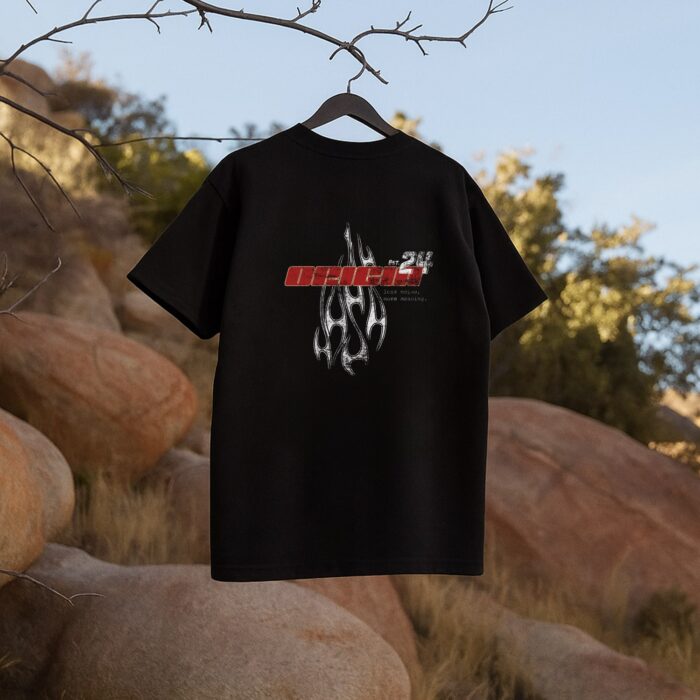 Hank Fire T-Shirt Siyah - Görsel 2