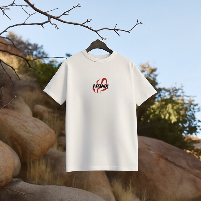 O╠ên-min Hank Fire T-Shirt Beyaz - Görsel 1